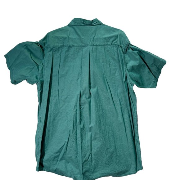 RedHead Brand Co. Men’s Short Sleeve Button-Down Shirt – XL Turquoise Green - Picture 4 of 5